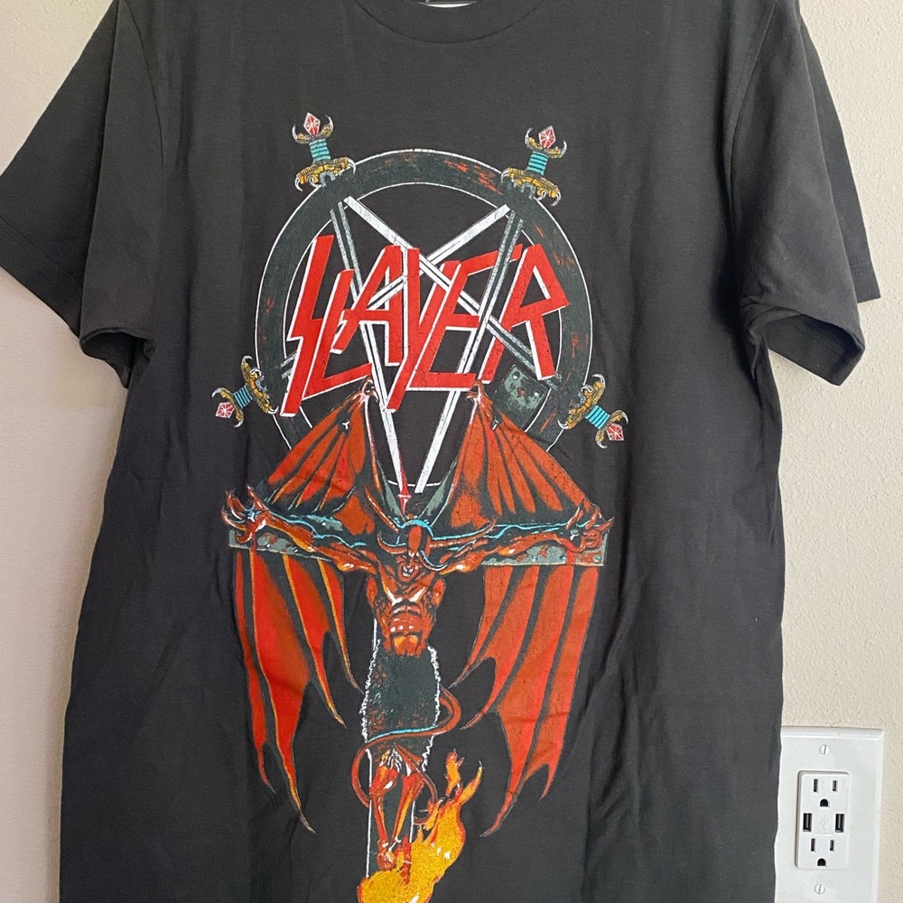 Men's Slayer Graphic Black T-Shirt
